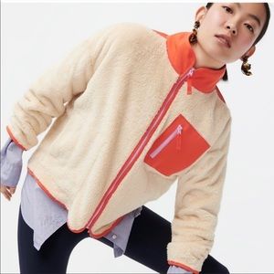 NWT J Crew Sherpa Jacket Sz Large $128